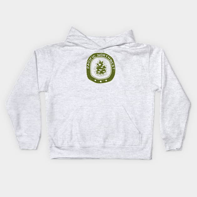 Pacific Northwest Kids Hoodie by happysquatch